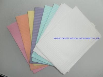 OEM Disposable Colorful Dental Bibs for Adult or Children 33*45cm, 3 Ply, 500PCS/CTN