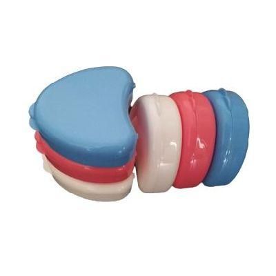 Plastic Heart Shaped Dental Retainer Case Box Orthodontic Box