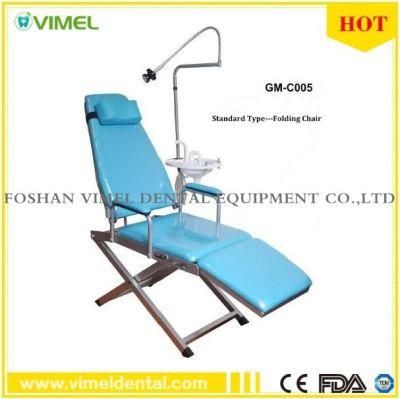 Portable Dental Mobile Folding Chair Unit+LED Surgical Light Lamp+Waste Basin