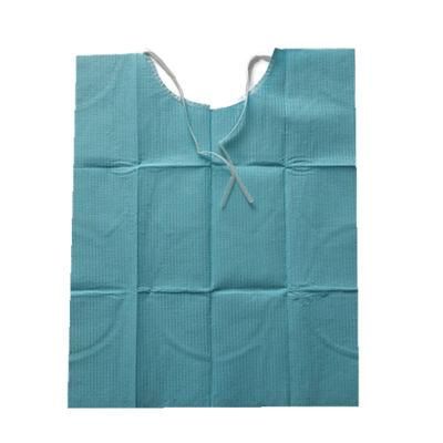 Disposable Medical Dental Bib with Ties for Printed