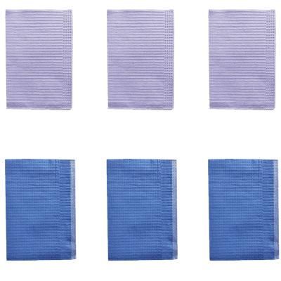 Wholesale Premium Disposable 2-Ply /Poly Patient Bibs Dental Napkins Dental Paper Bibs