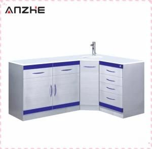 Colorful Stainless Steel L Shape Big Size Dental Clinic Cabinet