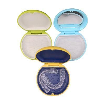 Dental Clear Aligners Box Denture Mouthguard Holder Container Retainer Case Orthodontic Box