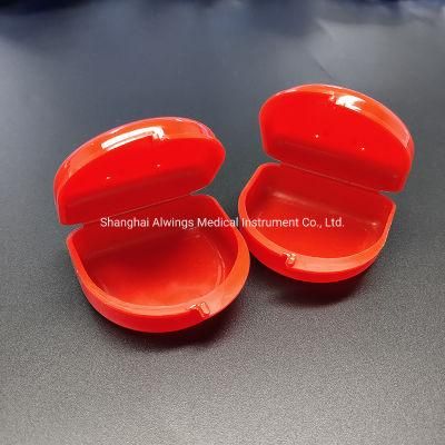 Medical Plastic Made Red Dental Rentainer Box