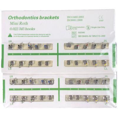 Dental Supplies Orthodontic Metal Brackets Roth 022