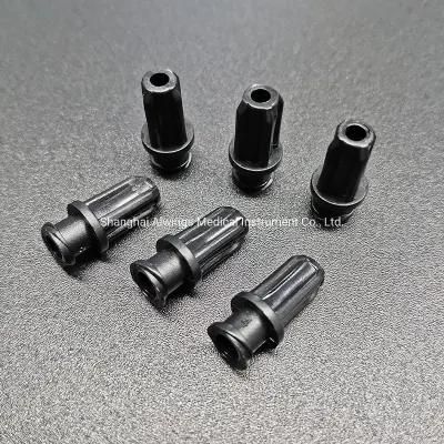 Black Dental Irrigation Syringe Caps