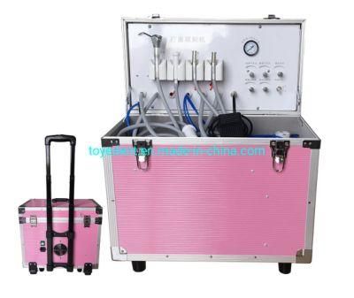 Portable Dental Unit with Handpiece, Light Cure for Dentist Use
