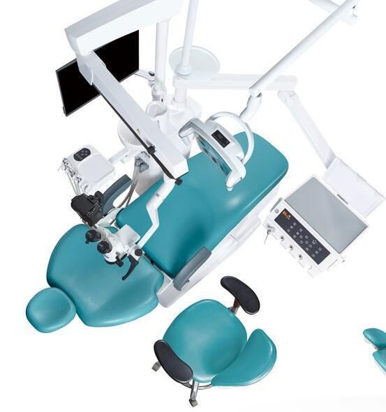 Hot Selling Dental Unit Floor Standing with Big LED Lamp