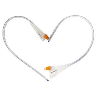 Silicone Three-Way Urinary Catheter Silicone Foley