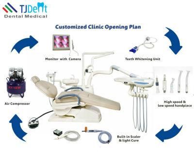 Dental Chair Kit with Handpiece Turbine Scaler and Curing Light