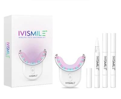 Ivismile Clinically Proven Teeth Whitening Device Kit with Patented Blue LED Light