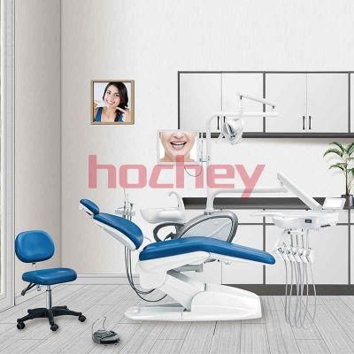 Hochey Medical CE and ISO Approved Hot Sale Dental Unit Dental Chair with LED Light