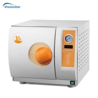 China Dental Sterilizer 16L LED Autoclave Sterilizer Medical Equipment