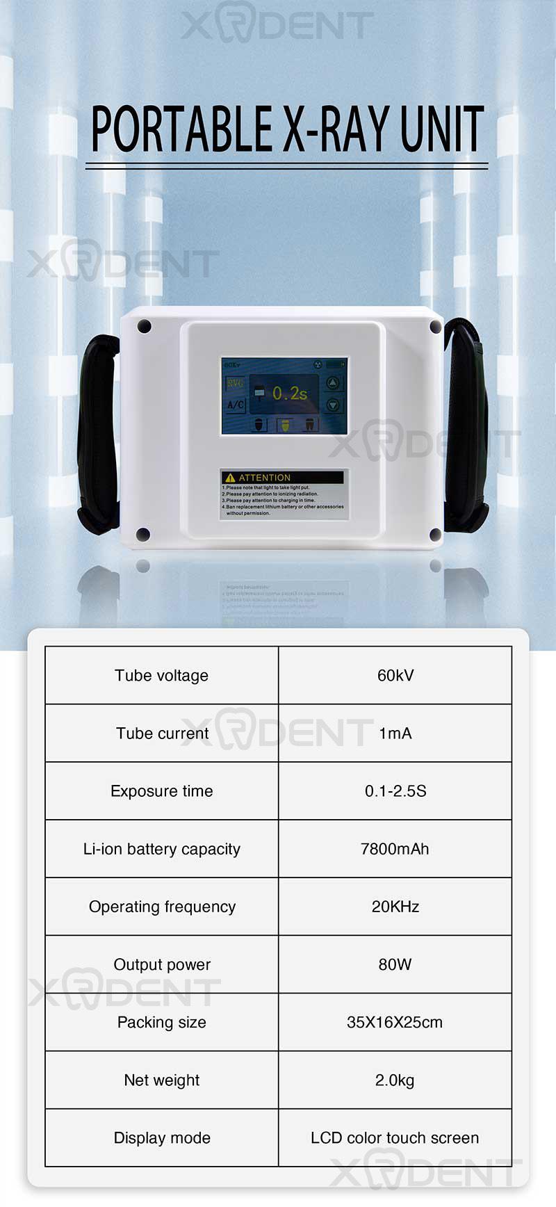 Good Touch Screen Imaging System Portable Dental X-ray Machine