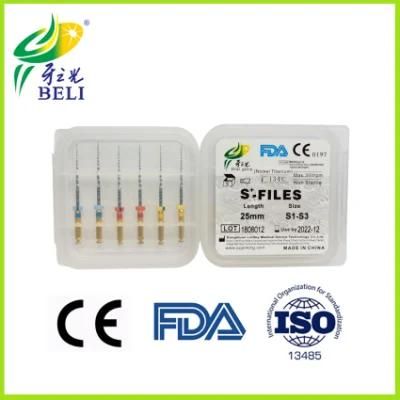 Dental Belident Brand Protaper Next High Quality S+Files Endodontic Instrument 3 Piece Per Pack