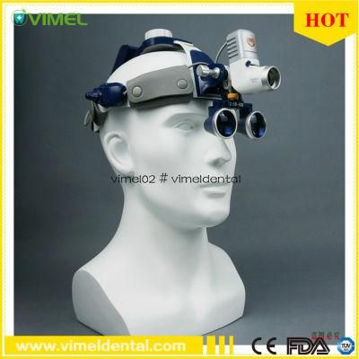 Medical Dental Binocular Loupe Surgical Loupe 5W LED Headlight Headlamp