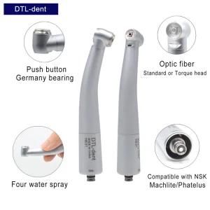 LED Quick Coupler Fit NSK Fiber Optic High Speed Dental Handpiece 2 Holes