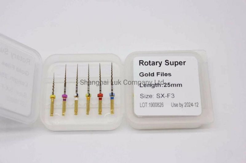 OEM Dental Equipment Sx-F3 Endodontic Protaper Gold Files Heat Activatation