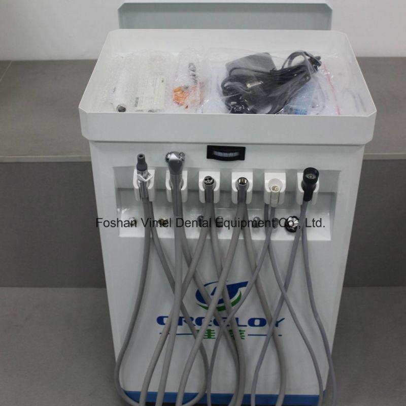 Portable Delivery Treatment Cart Dental Unit with Compressor
