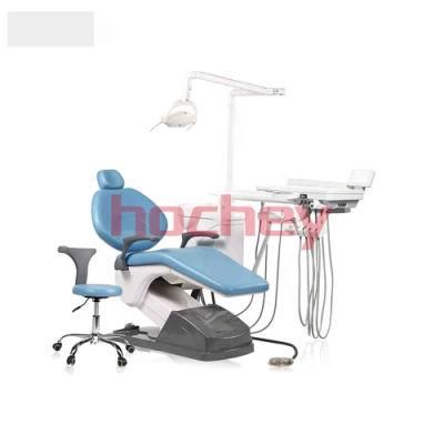 Hochey Medical Low Price Portable Dental Chair Unit with Air Compressor for Dental Clinic
