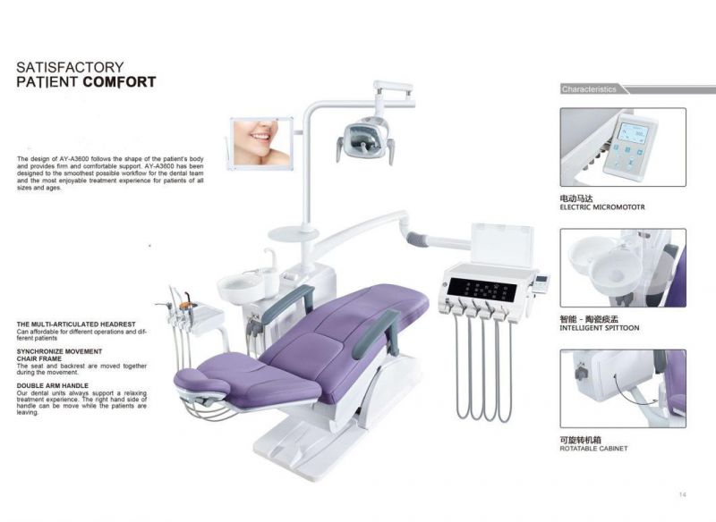 Medical Equipment High Quality Luxury Dental Chair with Momeories