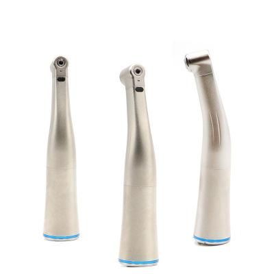 Dental Blue Ring Fiber Optic 1: 1 Contra Angle Handpiece with Ceramic Bearing