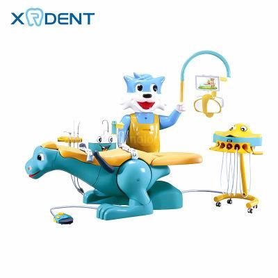 Comfortable and Cute Blue Cat Children&prime;s Dental Chair