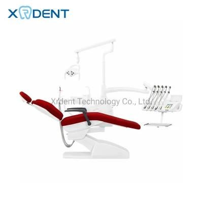 Ergonomic Top-Mounted Tray Ultra-Fiber Leather Electric Dental Chair with X-ray Film Viewer