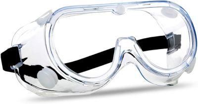 Waterproof Plastic Shield Goggles Protective Black Safety Glasses Lightable and Breathable