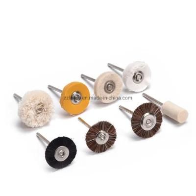 Lk-P21-2 HP Dental Lab Cotton Wool Polishing Brush Wheel with Handle