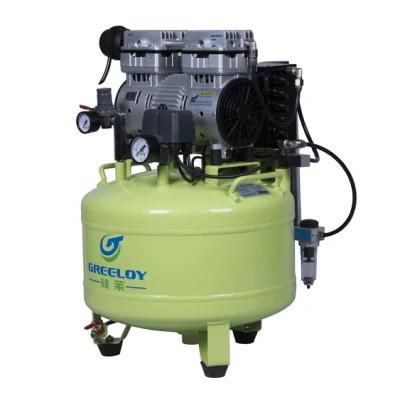 CE ISO Approved Noiseless Oilless Mute Air Compressor Oil Free Silent for Medical Clinic Dental