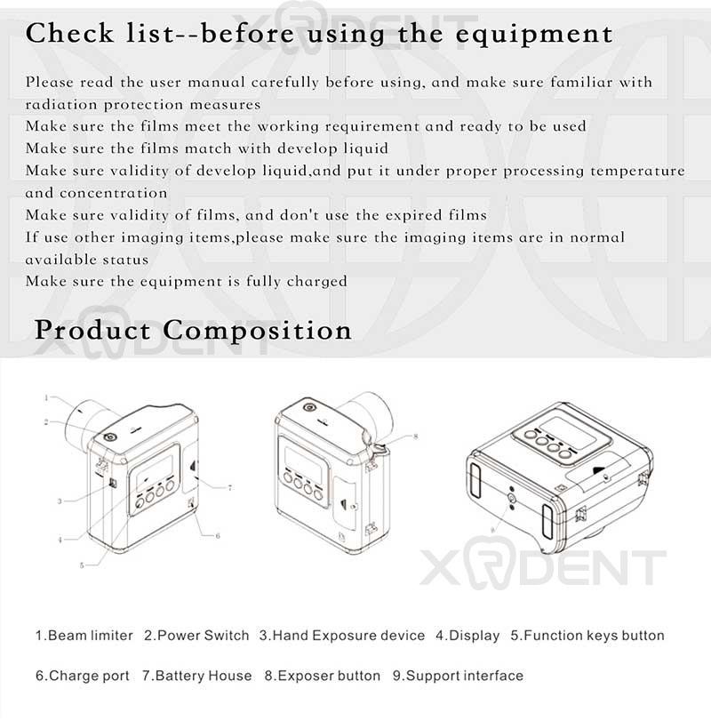 Carryx Brand Portable X-ray Machine with Japan Canon Tube