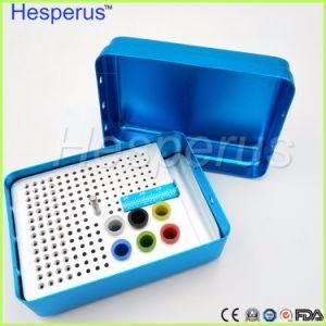 Hesperus 180 Holes Denshine Dental Bur Holder Autoclave Disinfection Box Blue