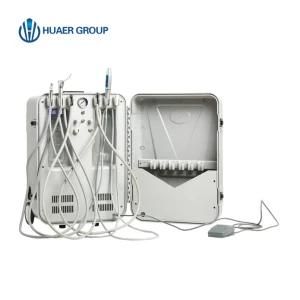 Manufacture Portable Dental Unit with 550W Oil Free Air Compressor