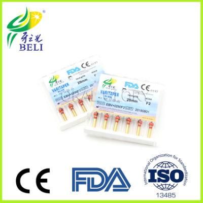 Dental Belident Brand Protaper Blue Heat Activation Niti Super Files Endodontic Root Canal Instruemnt