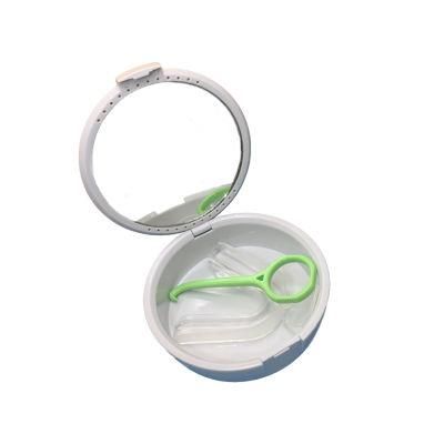 Plastic Clear Aligner Oral Dental Retainer Dental Box with Mirror