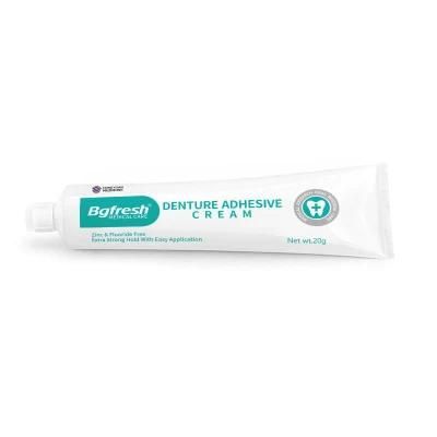 Dental Materials Denture Adhesive Paste/Cream with Zinc &amp; Fluoride Free