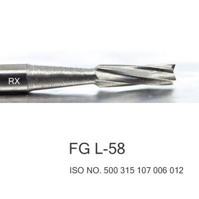 Dental Consumables China Carbide Cutter Bur FG L-58