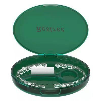 Dental Storage Orthodontic Retainer Container Box for Invisible Aligners with Silicone Inner