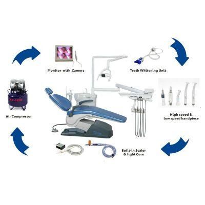 Dental Equipment Economical Dental Chair Unit Promotional Package with Air Compressor