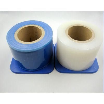 Disposable Protective Dental Adhesive Barrier Films Plastic Dental Barrier Film Dental Instruments Transparent &amp; Blue Protective Film