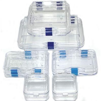 Clear Transparent Plastic Tooth Teeth Dental Crown Box with Membrane