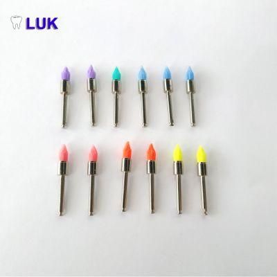 Dental Products Latch Style Tapered Colorful Prophy Brush 100 PCS