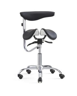 Dental Medical Split Saddle Seat Doctor Assistant Stool