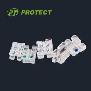 Sapphire Ceramic Bracket Asthetic Bracket with CE ISO FDA (21013)