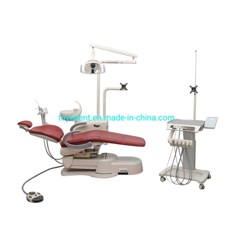 New Easy-to-Operate Dental Chair Unit with Mobile Cart LED Lamp