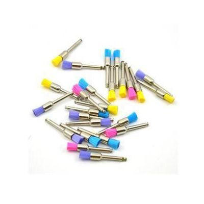 Dental Colorful Nylon Flat Stype Prophy Polish Brushes