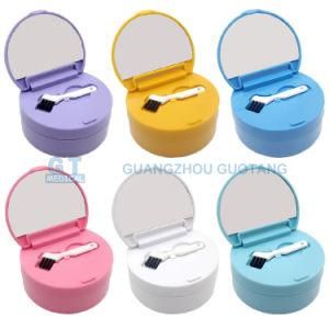 Custom Dental Lab Denture Box/ Circle Retainer Case with Mirror