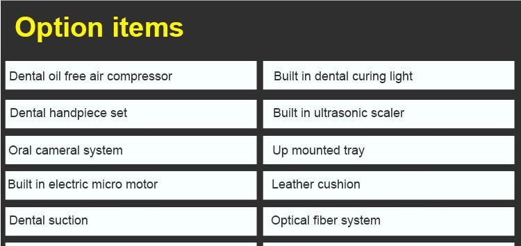 Ce & FDA Luxury Dental Unit, China Best Dental Supplier Manufacturer, Chinese Cheap Dental Product Brand, Dental Material, Dental Chair Company Price