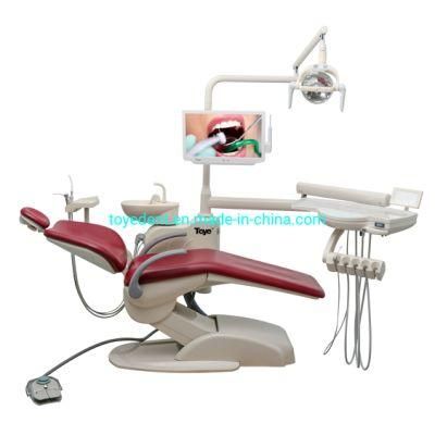 Ce and ISO Approvel Economic Dental Chair with LED Operation Lamp